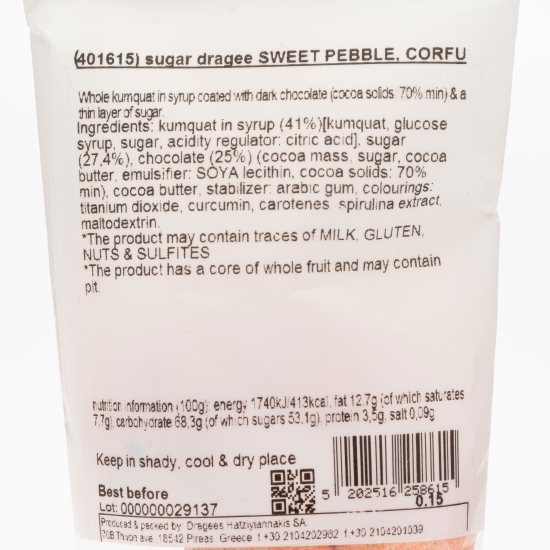 Drajeuri portocale confiate Corfu Sweet Pebble 150g
