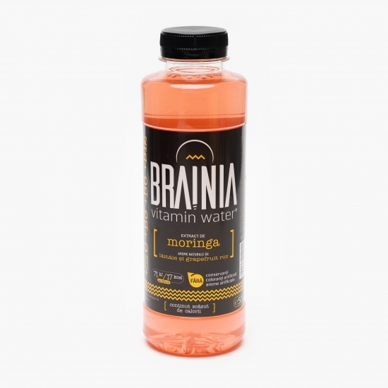 Apă cu vitamine, extract de moringa și aromă de lămâie și grepfrut roz 500ml