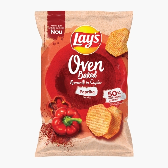 Chipsuri rumenite în cuptor cu paprika, 125g, (Oven Baked)