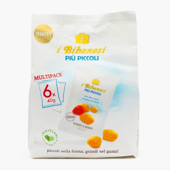 Mini grisine cu ulei de măsline și susan, 6x40g