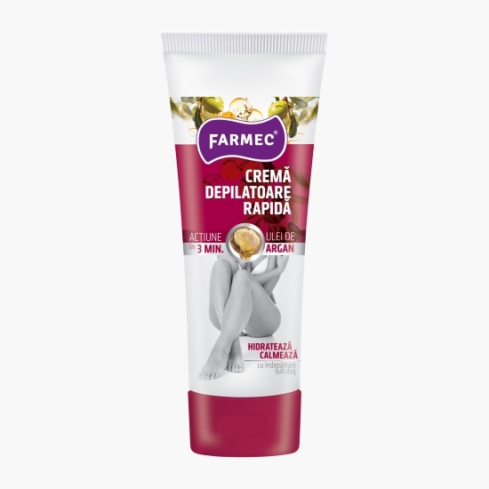 Cremă depilatoare rapidă cu ulei de argan 150ml