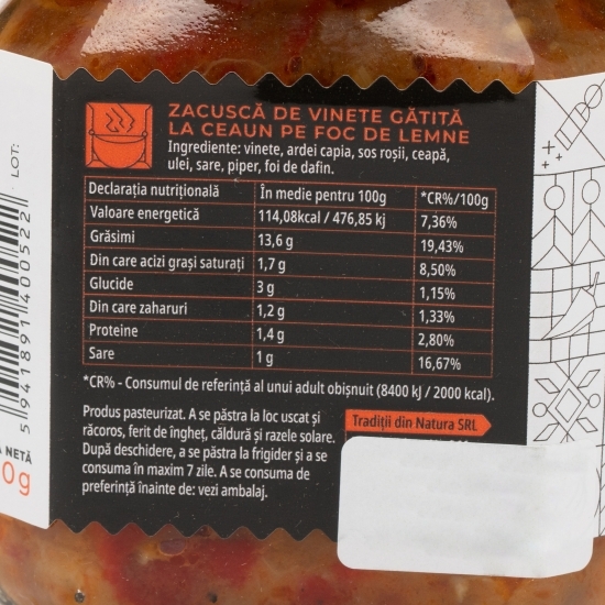 Zacuscă de vinete 350g