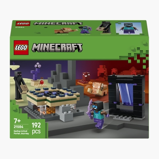 Călătorie prin portalurile Nether și End, 21584 Minecraft, 192 piese, +7 ani