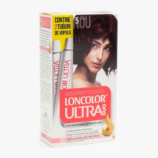 Vopsea permanentă pentru păr Ultra Duo 5 Acaju 200ml