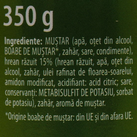 Muștar cu hrean 350g