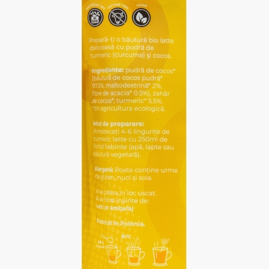 Turmeric latte cu cocos, eco, 125g