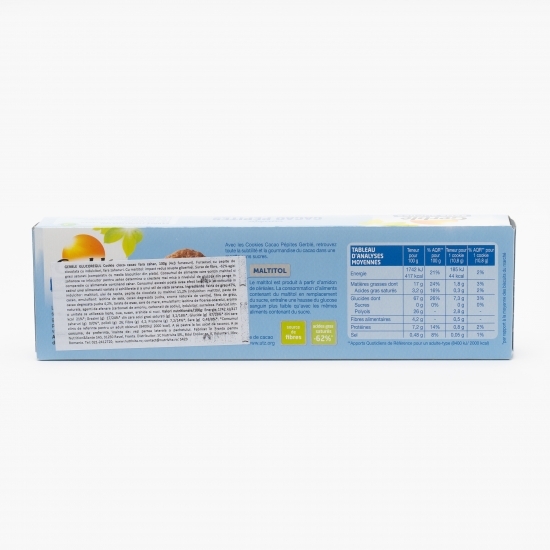 Fursecuri cu ciocolată și cacao, fără zahăr 130g