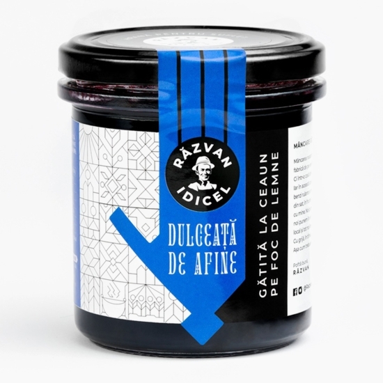 Dulceață de afine gătită la ceaun pe foc de lemne 380g