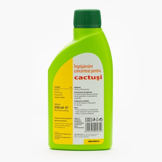 Îngrășământ concentrat pentru cactuși 0.25l
