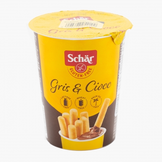Grisine fără gluten și cremă de ciocolată 52g 