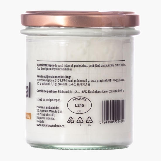 Iaurt natural 5% grăsime, 300g