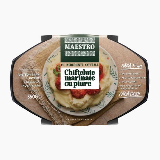Chifteluțe marinate cu piure 350g