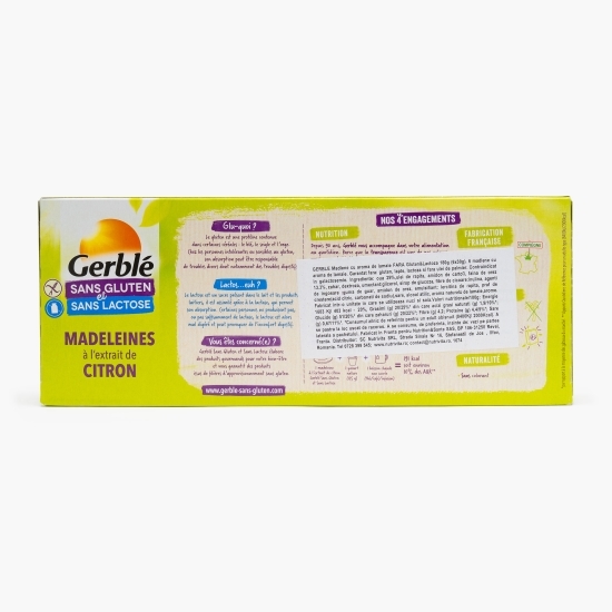 Madlene cu lămâie fără gluten și lactoză 6x30g