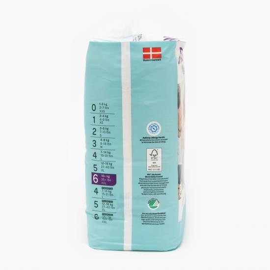 Scutece eco 0% clor mărimea 6, 16+ kg, 20 buc