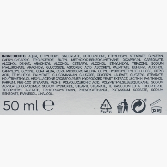 Cremă antirid de zi SPF15, Hyaluronic 3D, 50ml
