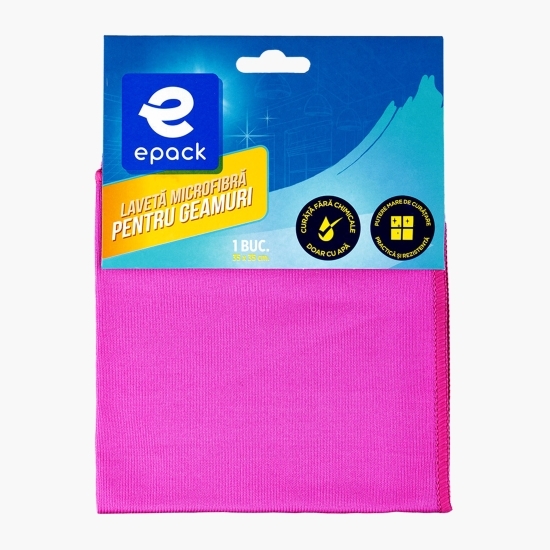 Lavetă microfibră pentru geamuri