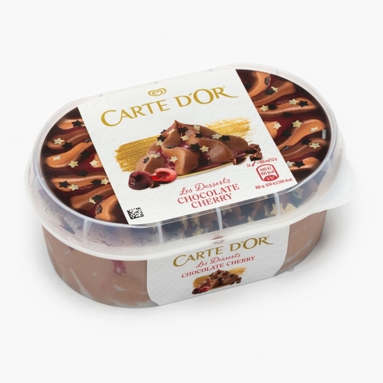 Înghețată cu ciocolată și aromă de cireșe 480g
