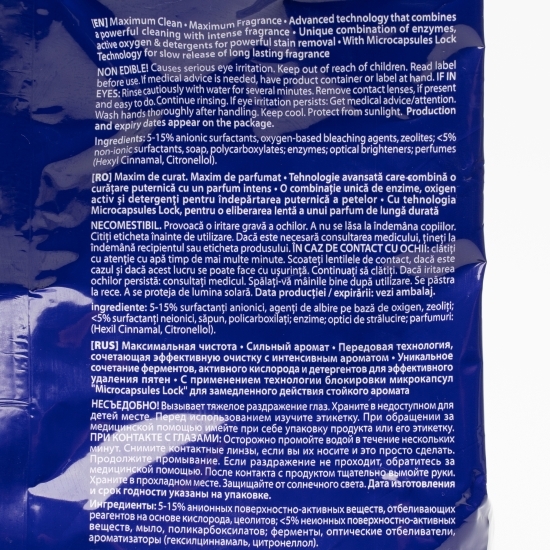 Detergent de rufe pudră Mountain Fresh 20 spălări, 2kg