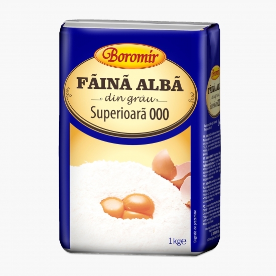 Făină albă din grâu superioară 000, 1kg