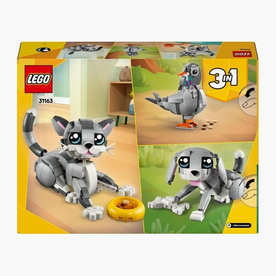 Pisică jucăușă, 31163 Creator 3 în 1, 407 piese, +8 ani