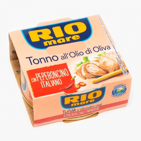 Ton în ulei de măsline cu ardei iute 80g