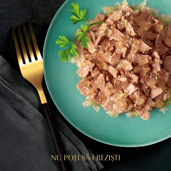 Hrană umedă pentru pisici adulte, 4x85g, selecție de pasăre în aspic 