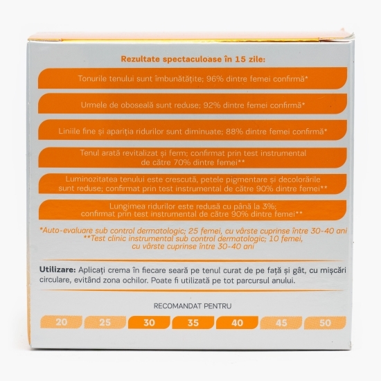 Cremă de noapte Iluminatoare&Anti-Ageing, cu vitamina C, 50ml