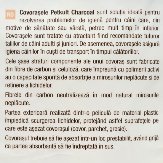 Covorașe absorbante pentru câini Charcoal, 60x90cm, 10 buc