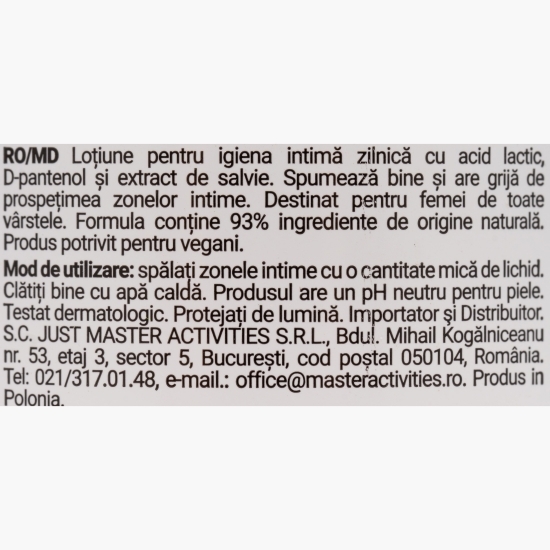 Gel pentru igiena intimă cu salvie Comfort,400ml 