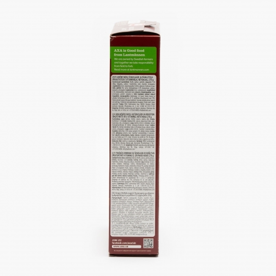 Cereale de ovăz cu miere naturală, ciocolată și nuci 270g