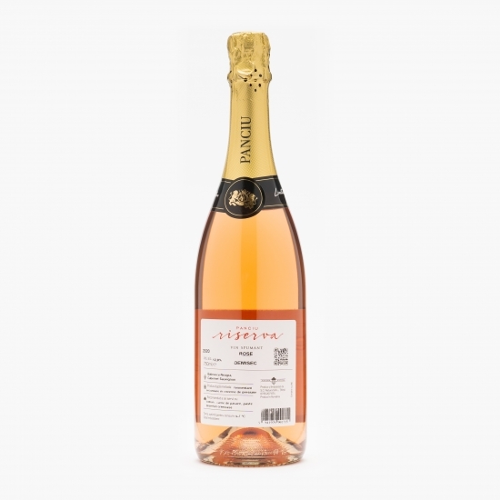 Vin spumant rose demisec Băbească Neagră & Cabrnet Sauvignon, 12%, 0.75l
