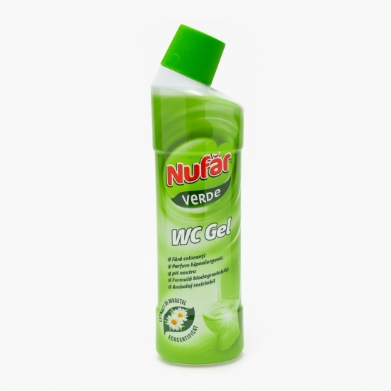 Soluție gel verde pentru curățarea vasului de toaletă 0.75l