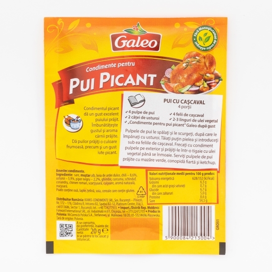 Condimente pentru pui picant 20g