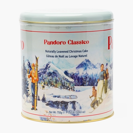 Pandoro Clasic, în cutie metalică 750g