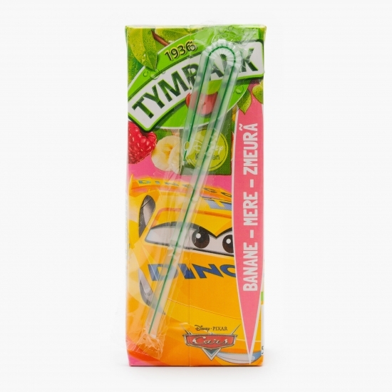 Băutură necarbonatată banane, mere, zmeură 0.2l