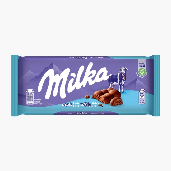 Ciocolată aerată cu lapte alpin 90g
