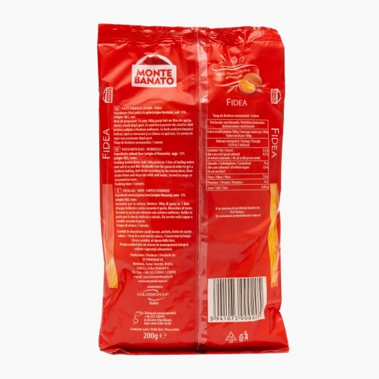 Paste făinoase cu ouă, artizanale, fidea 200g