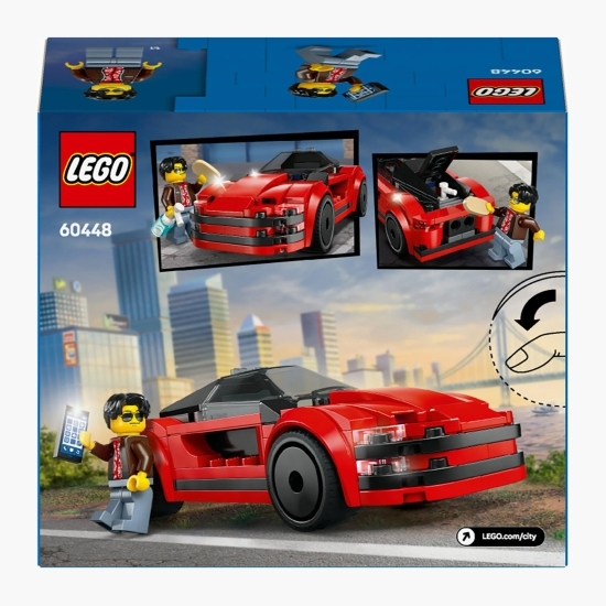 Mașină sport roșie, 60448 City, 109 piese, +5 ani