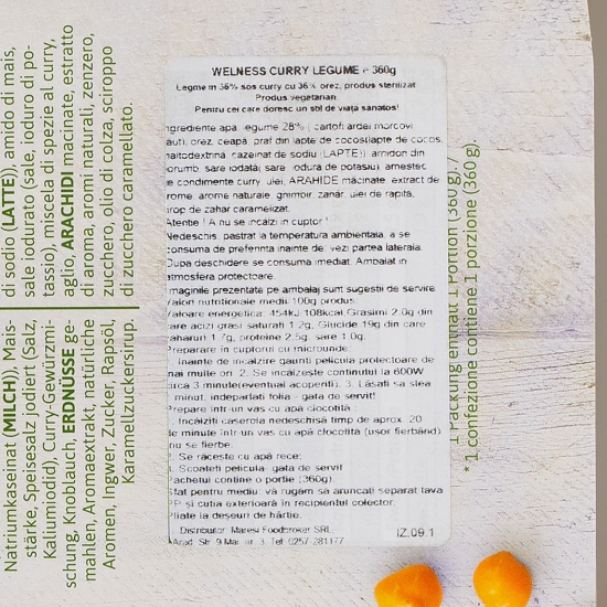 Curry cu legume 360g