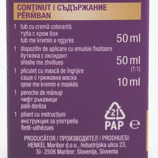 Vopsea de păr permanentă Intensive Color Cream, C1 (1-1) negru albăstrui, 110ml