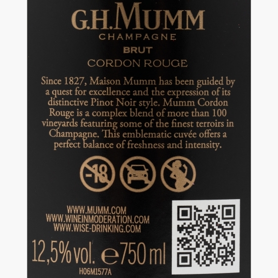 Șampanie Brut Cordon Rouge, 12.5%, 750ml