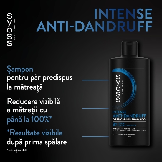 Șampon Intense Anti-Dandruff pentru păr predispus la mătreață 440ml
