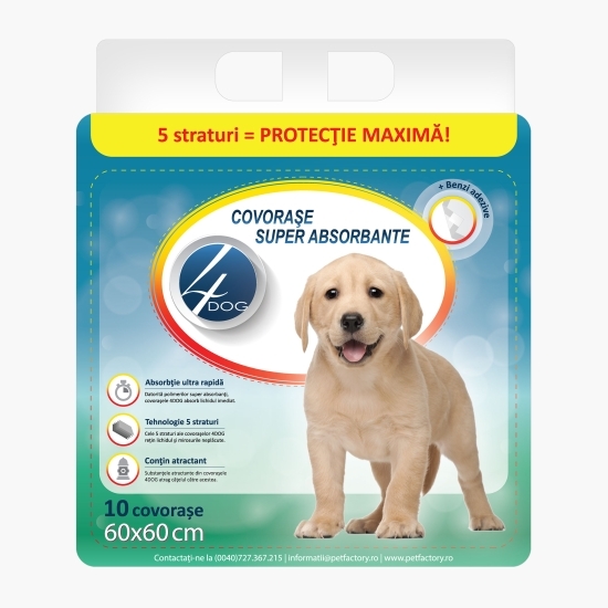 Covorașe super absorbante 60x60, 10 buc 
