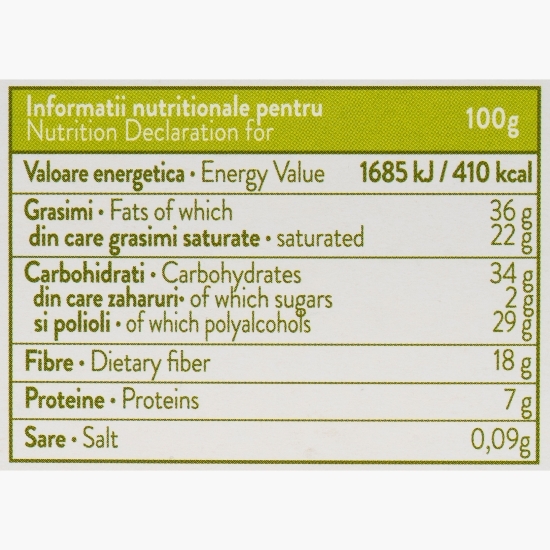 Ciocolată neagră cu fructe de pădure cu Stevia, fără zahăr adăugat 125g