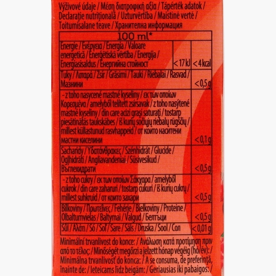 Ceai fructe cu aromă de zmeură&merișoare 20 plicuri