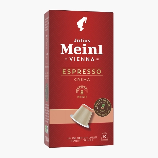 Espresso Crema 10 băuturi 56g, capsule cafea 