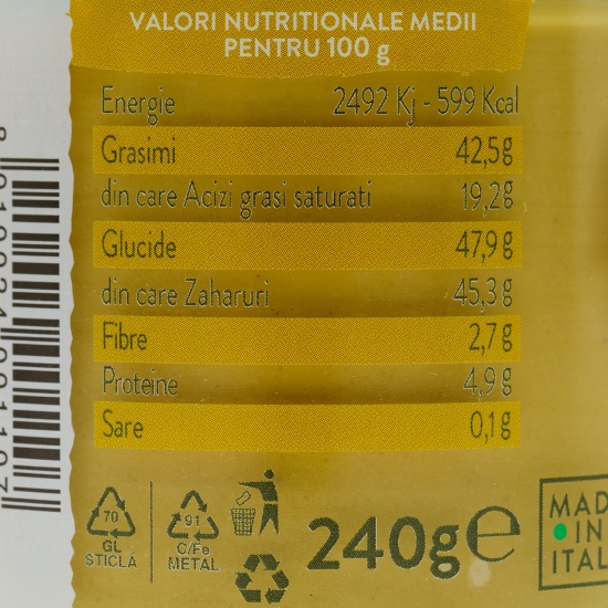 Cremă tartinabilă vegană cu fistic 240g