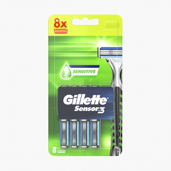 Rezerve aparat de ras Sensor3 Sensitive 8 buc