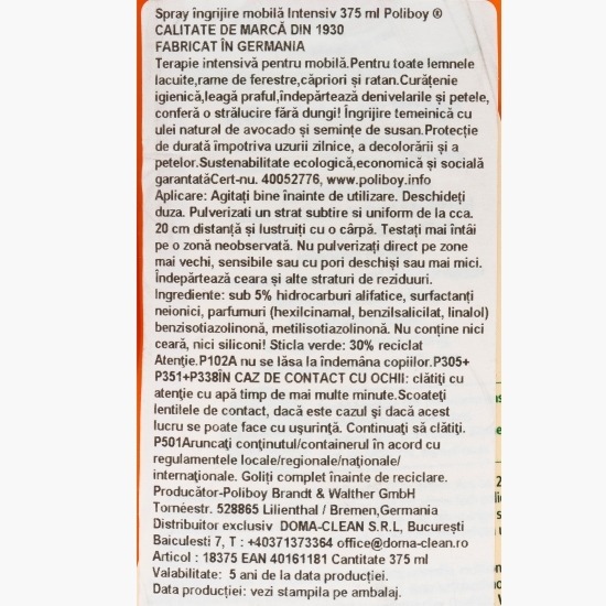 Soluție îngrijire mobilă Intensiv spray 375ml