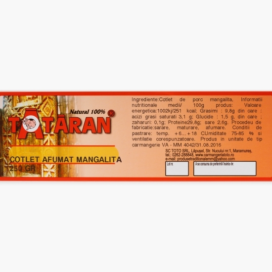 Cotlet afumat Mangaliță 250g